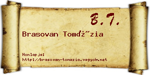Brasovan Tomázia névjegykártya